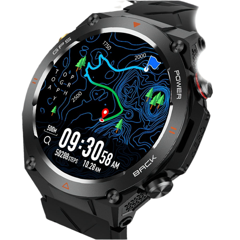 SENBONO GPS Smart Watch 1.45 Inch HD Screen GPS Altimeter Compass