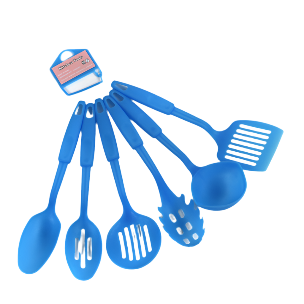 6-Piece Non-Stick Kitchen Utensil Set - Cooking Spoons & Scoops