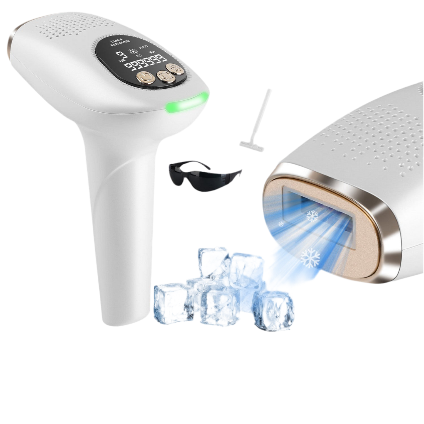 3-in-1 Ice Cooling IPL Hair Removal Device - 999,999 Flashes