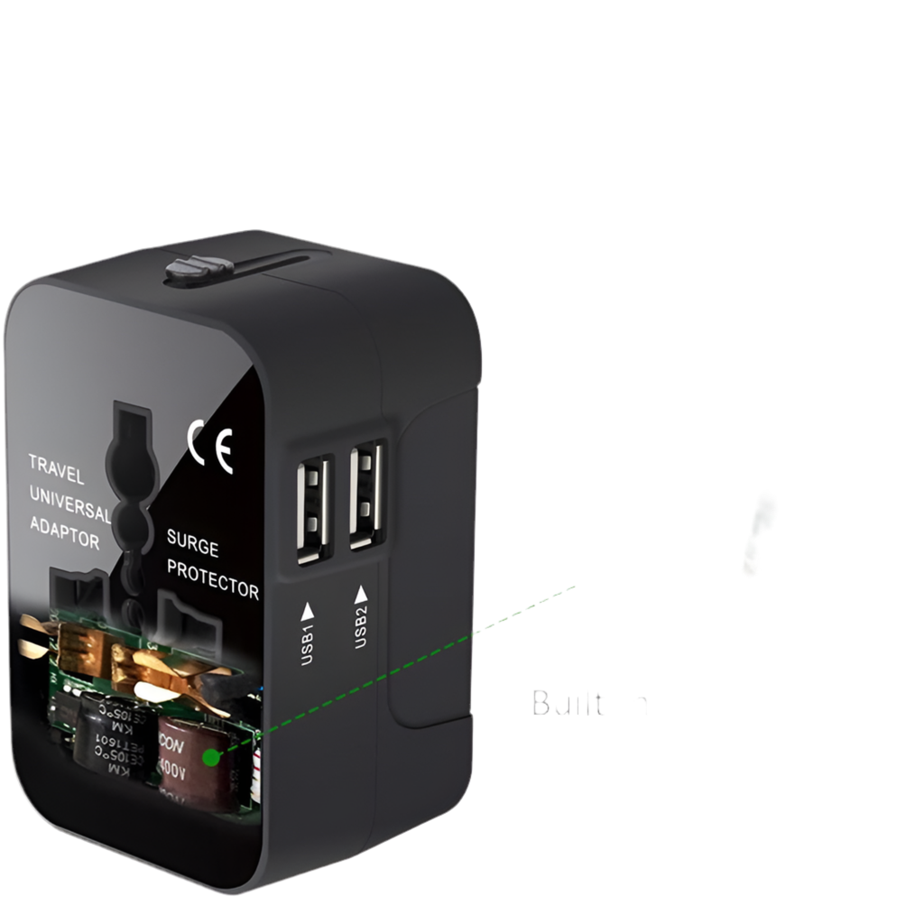 Universal Travel Adapter - Worldwide All-in-One Wall Charger