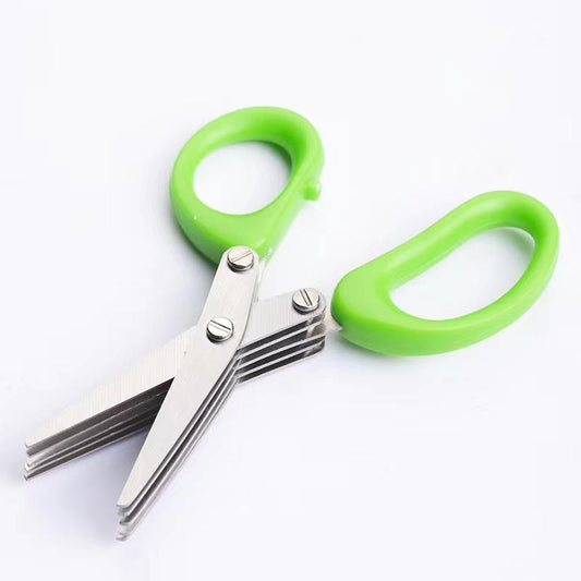 Multi-Layer Kitchen Scissors - Professional Vegetable & Herb Cutter