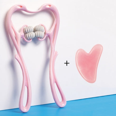 Manual Six-Wheel Neck Massager - 360° Rolling Massage Tool for Pain Relief