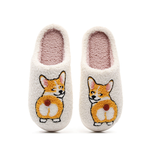 Pet Dog Corgi Slippers - Fashion Personality Cotton House Shoes