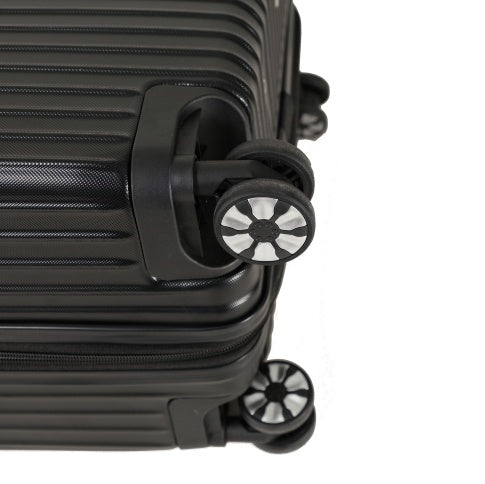 3-Piece Hard Shell Luggage Set - Travel Suitcase with 4-Wheel Rollers