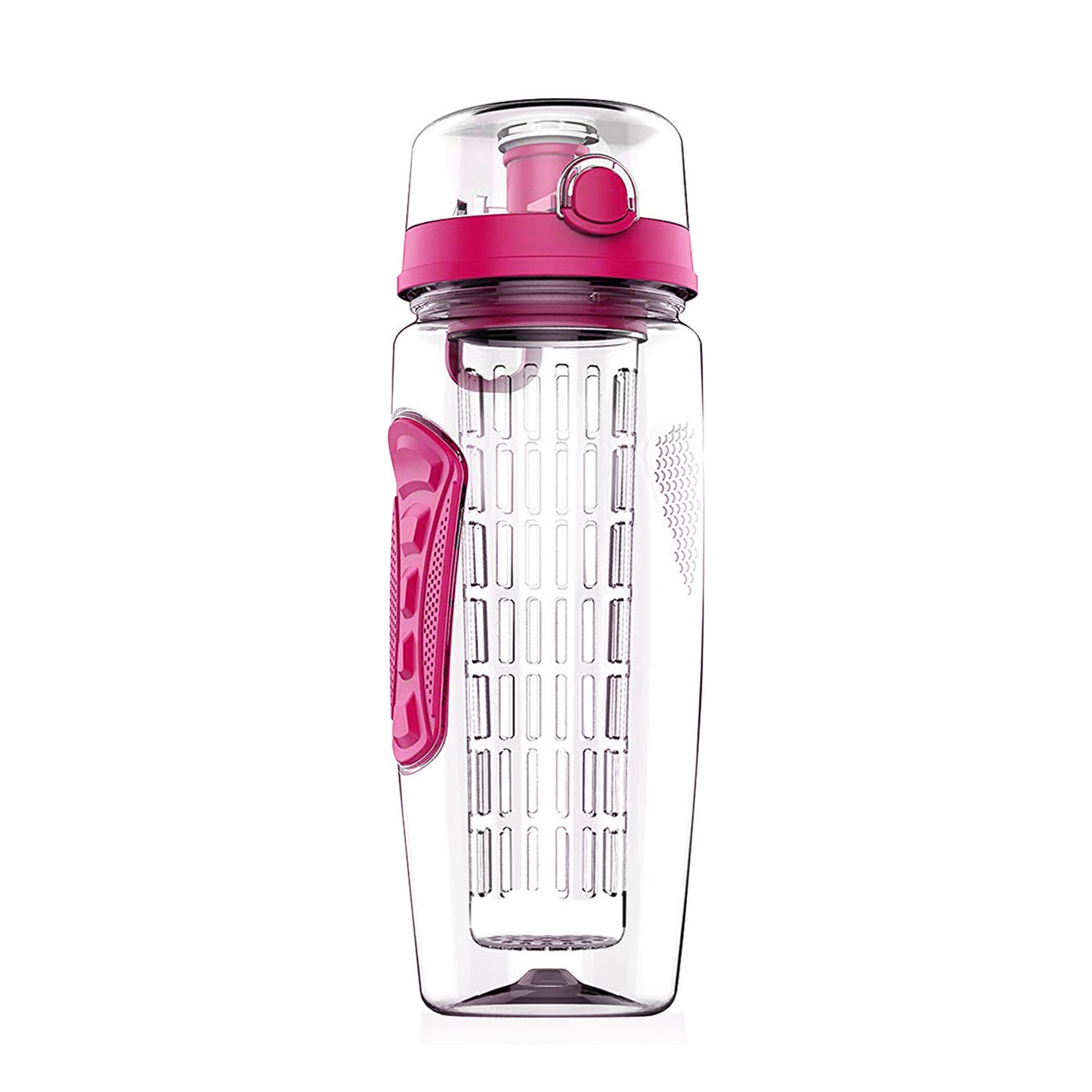 32oz Fruit Infuser Water Bottle - BPA Free Sports Bottle with Flip Top Lid