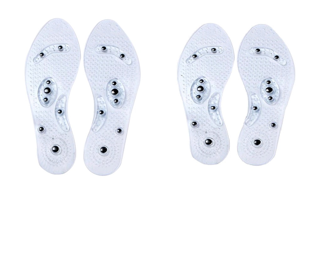 Magnetic Therapy Massage Insoles - Silicone Foot Massager with Anti-Fatigue Technology