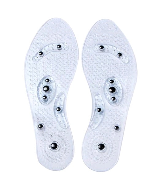 Magnetic Therapy Massage Insoles - Silicone Foot Massager with Anti-Fatigue Technology
