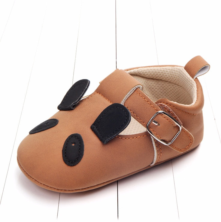 cartoon animal baby shoes matte leather non-slip soft bottom baby shoes