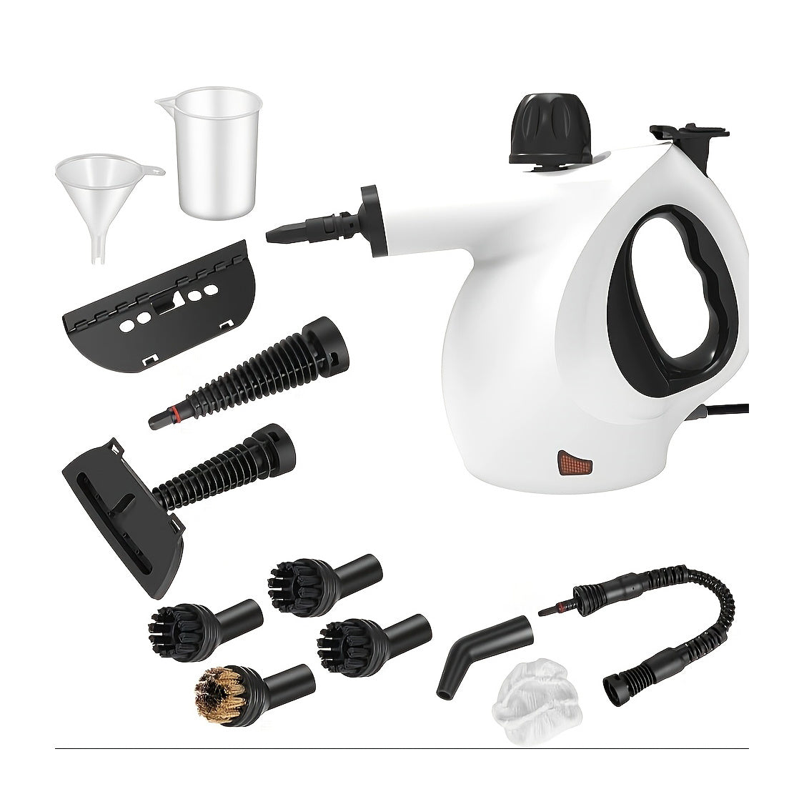 Handheld Multi-Surface Steam Cleaner - 12 Accessories Kit for Home Cleaning
