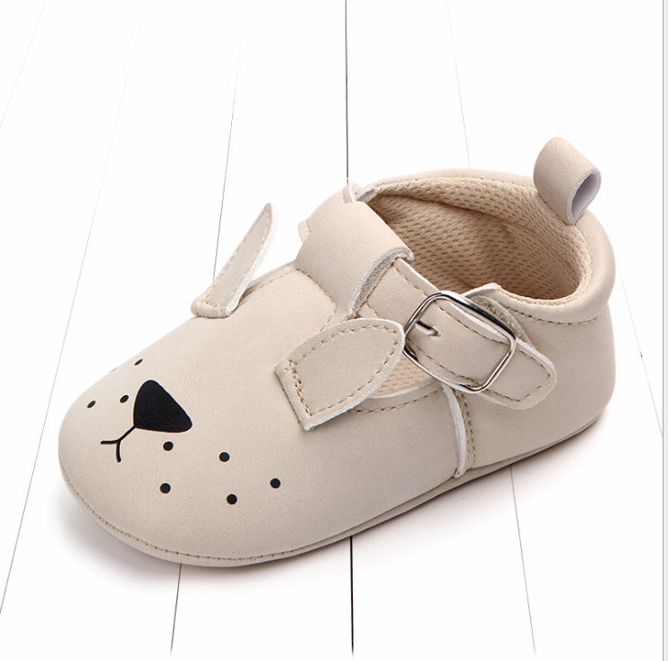 cartoon animal baby shoes matte leather non-slip soft bottom baby shoes