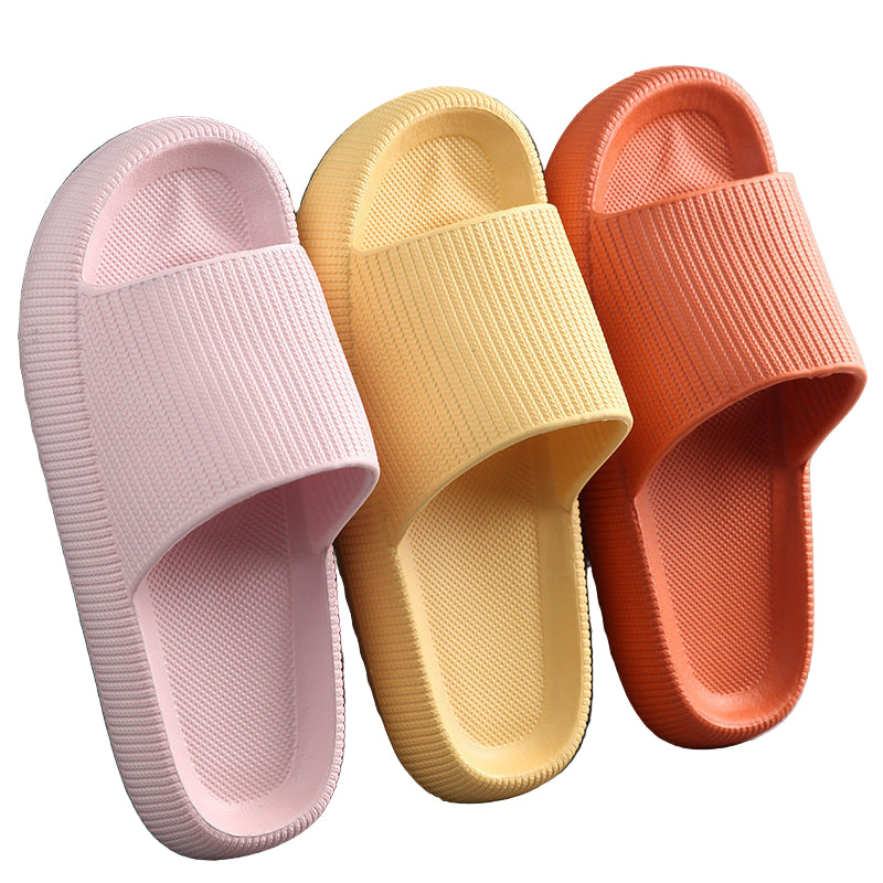 Soft Home Couple Slippers - Comfortable Indoor House Shoes for Men & Women