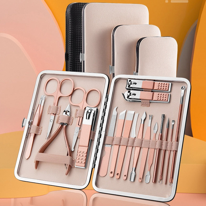Professional Nail Care Kit - Complete Manicure & Pedicure Set