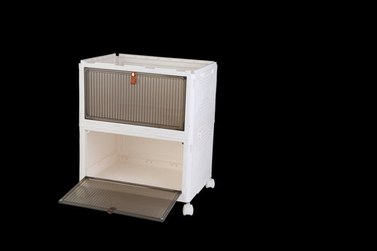 4Pc Foldable Storage Bins With Lid