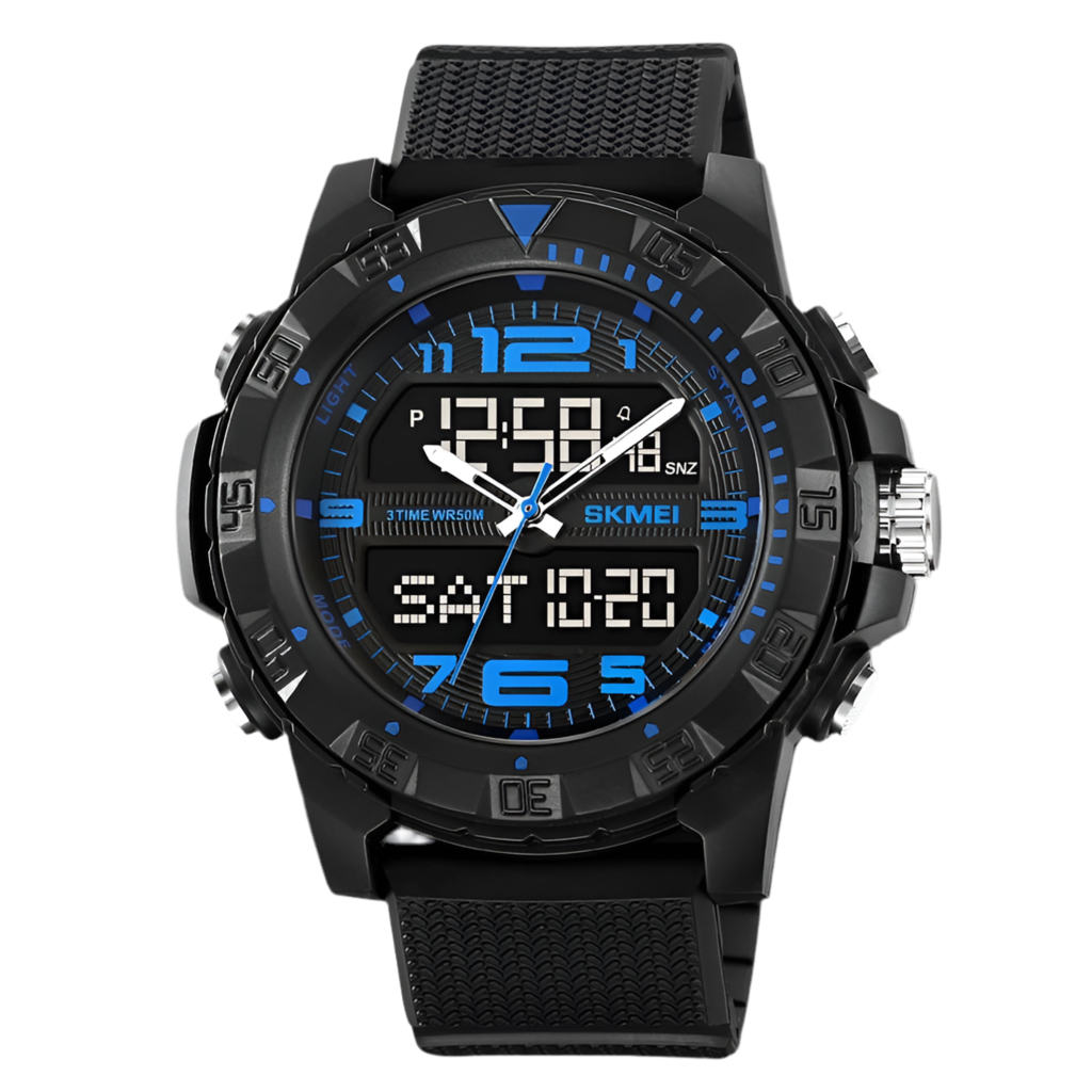 Dual Display Multifunctional Waterproof Electronic Watch Outdoor Sports