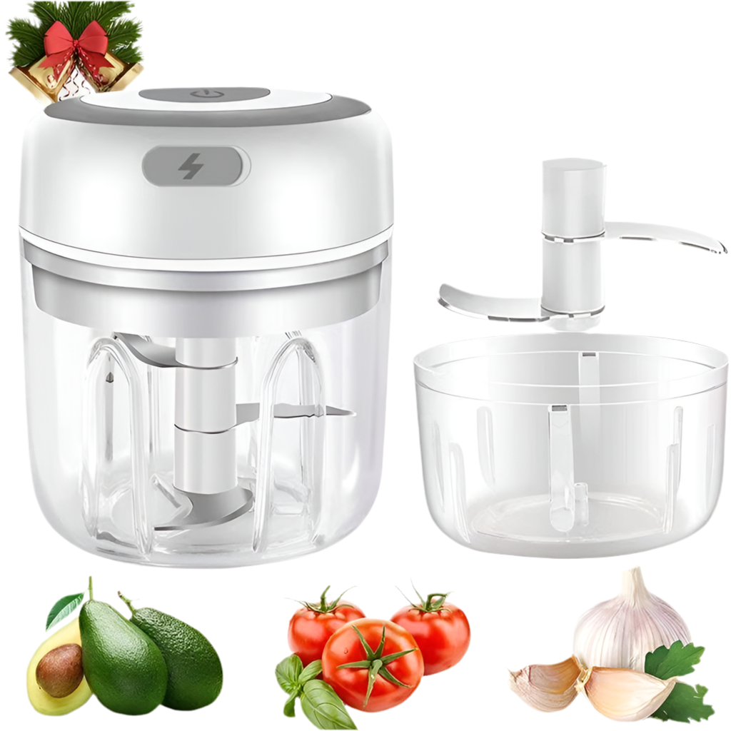 Electric Garlic Mincer - Ergonomic Kitchen Chopping Tool for Cooking