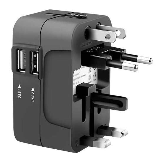 Universal Travel Adapter - Worldwide All-in-One Wall Charger