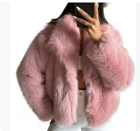Women's Winter Fluffy Plush Coat