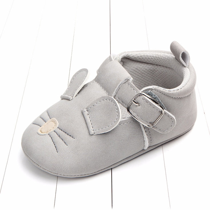 cartoon animal baby shoes matte leather non-slip soft bottom baby shoes