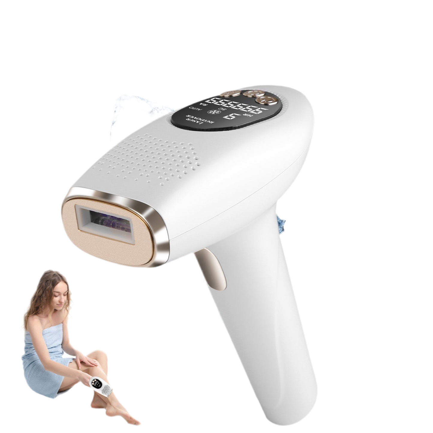3-in-1 Ice Cooling IPL Hair Removal Device - 999,999 Flashes
