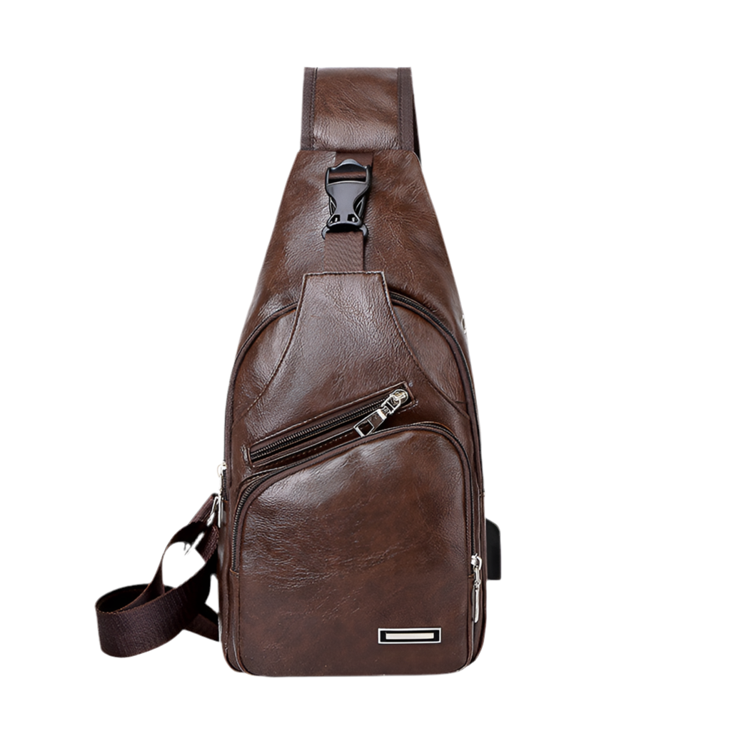 Casual Fashion Men's USB Charging Chest Bag