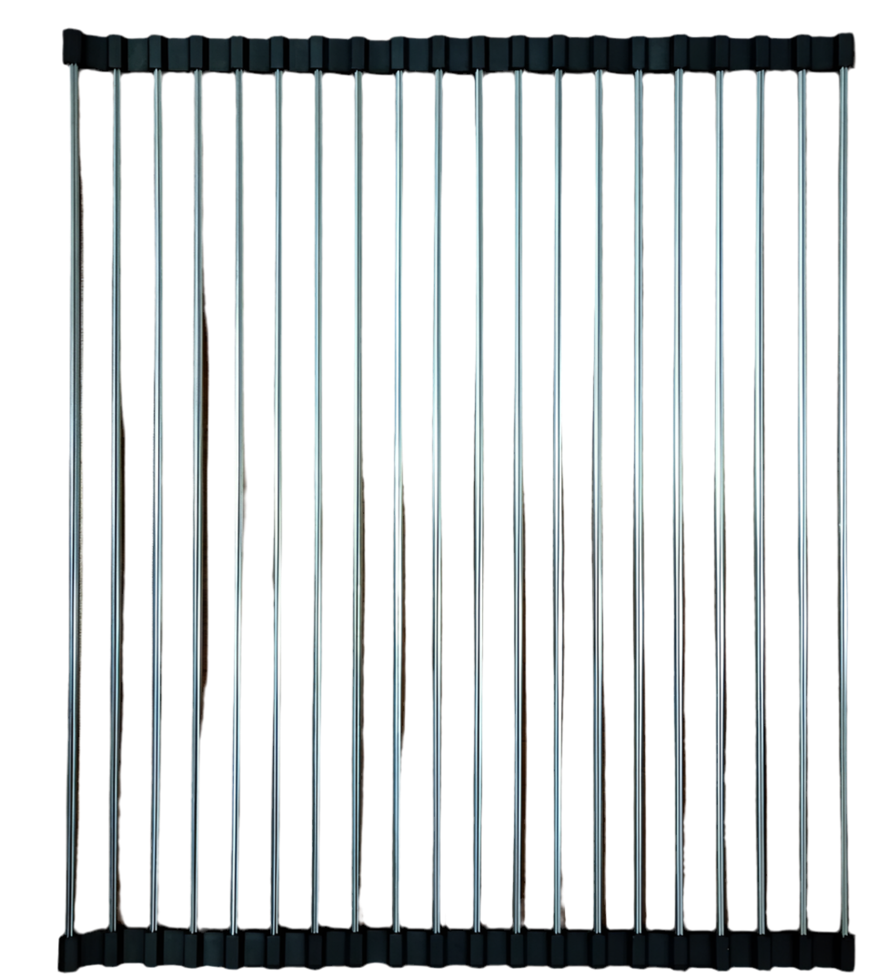 Folding Kitchen Sink Rack - Stainless Steel Drain Organizer