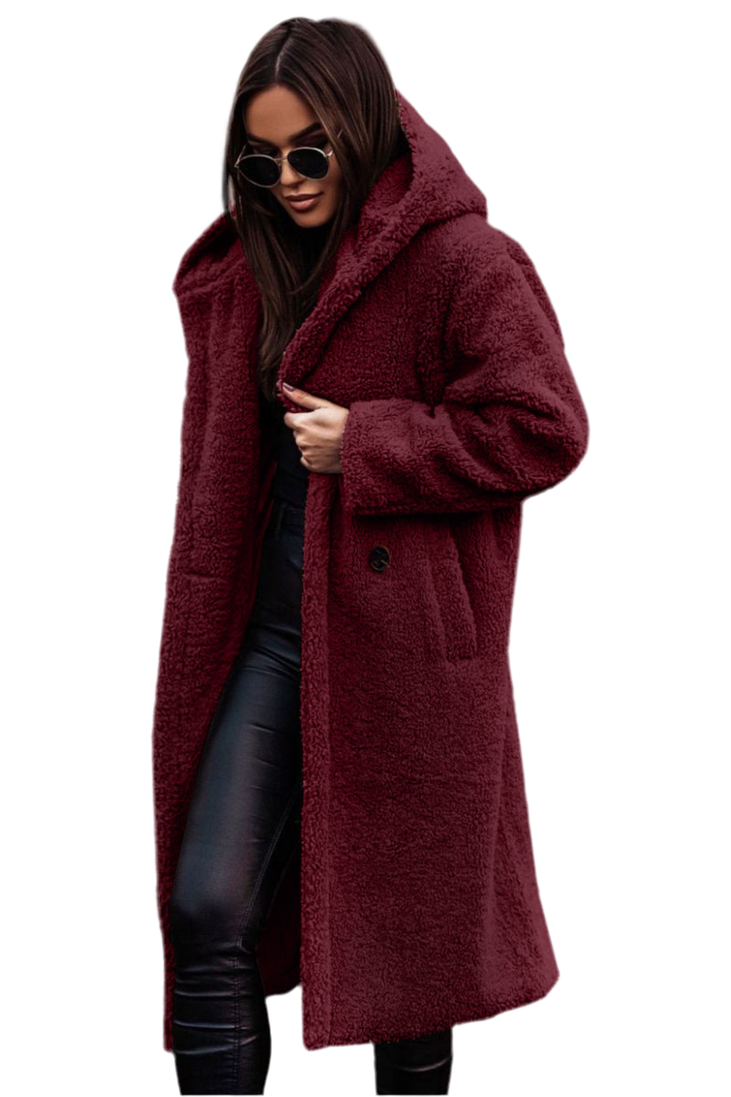 Women's Plush Teddy Coat - Autumn Winter Long Jacket