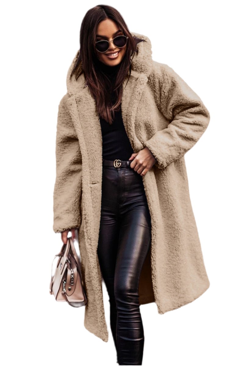 Women's Plush Teddy Coat - Autumn Winter Long Jacket