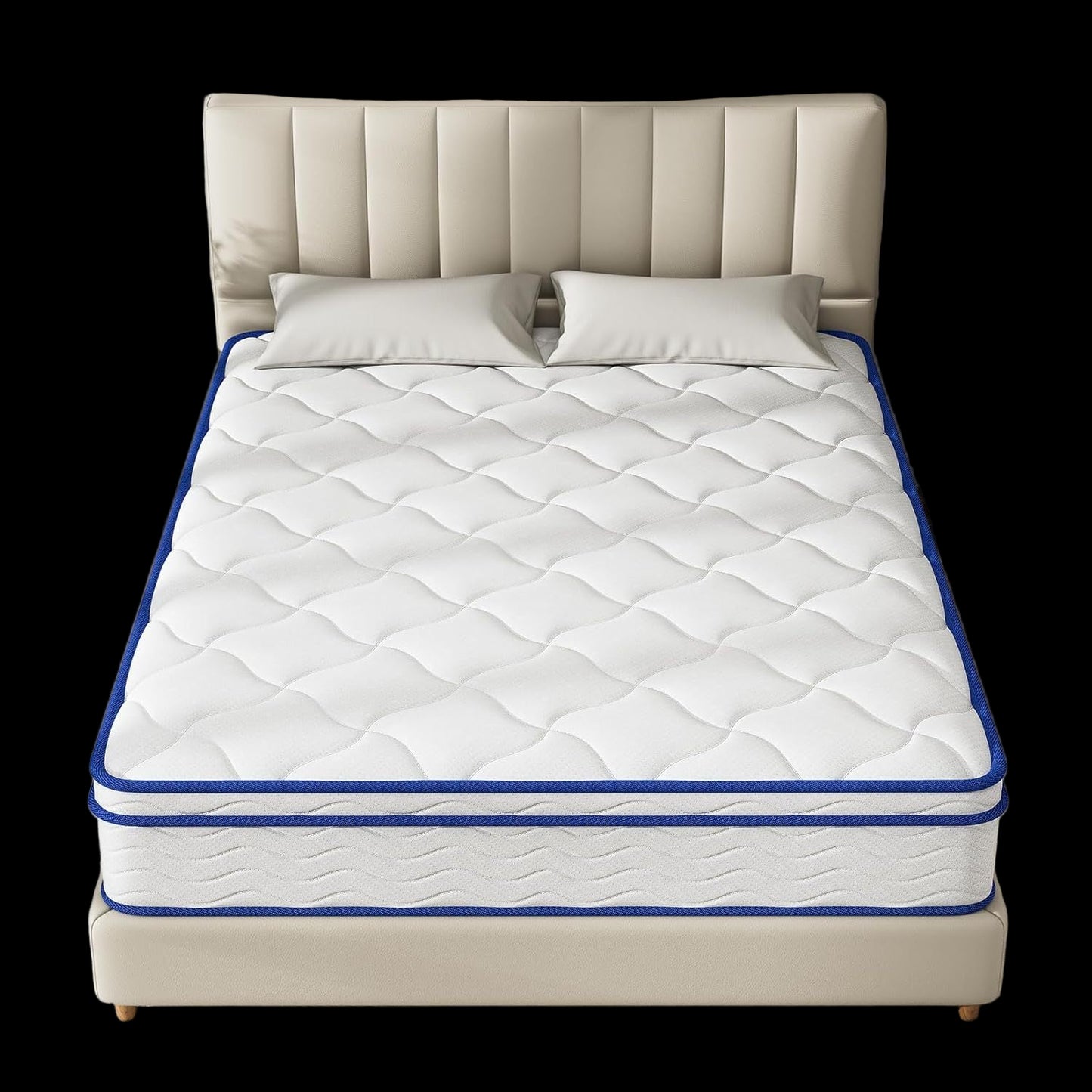 Single Bed Hybrid Mattress - Medium Firm Memory Foam & Spring, CertiPUR-US Certified