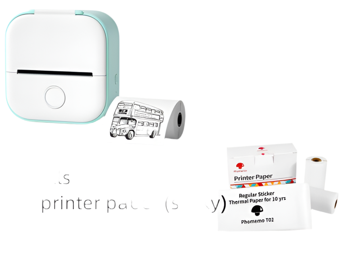 Mini Thermal Label Printer - Bluetooth Portable Photo & Price Tag Printer