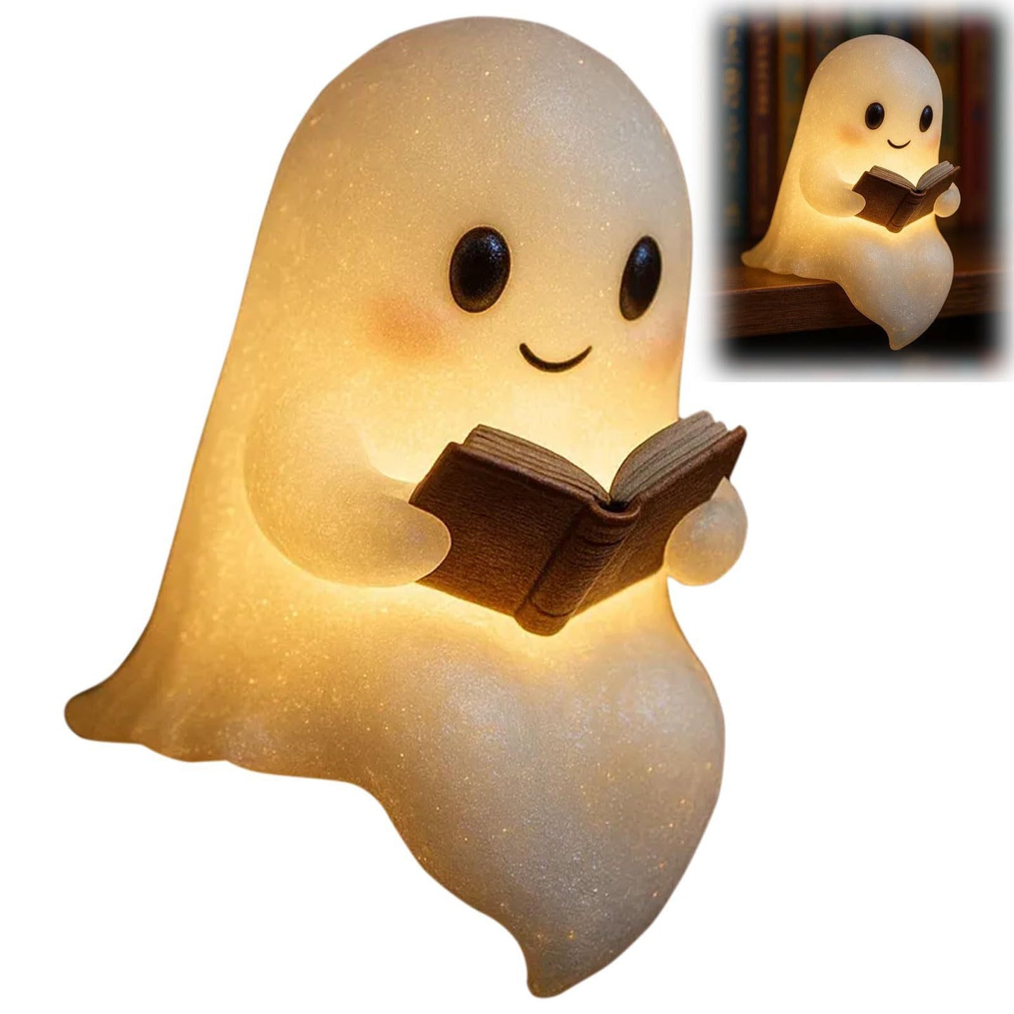 Cute LED Ghost Night Light - Children's Bedside Lamp