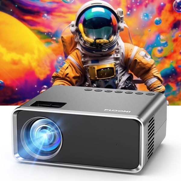 WiFi Bluetooth Projector - 5G Portable 4K Support, Native 1080P, 12000 Lumens LED