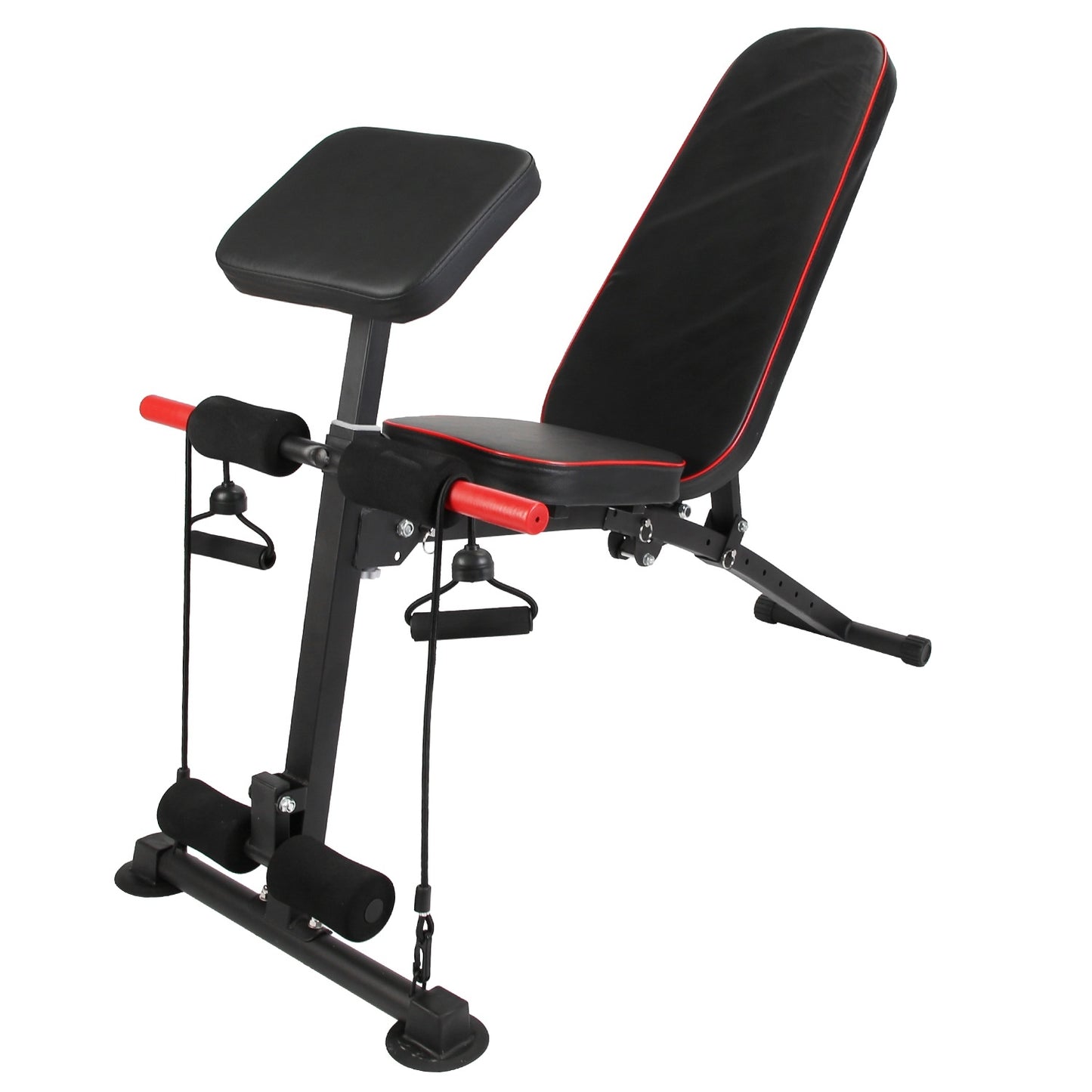 Adjustable Weight Bench with Preacher Curl - Multi-Function Home Gym Equipment