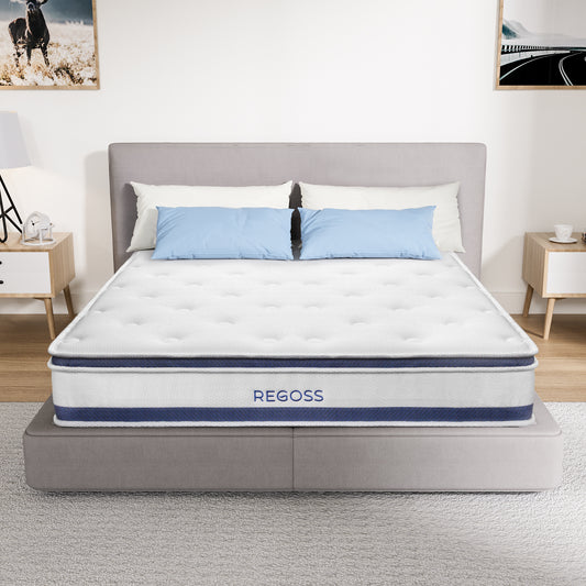 Twin Hybrid Mattress - Individual Pocket Springs | Medium Soft Plush Foam REGOSS