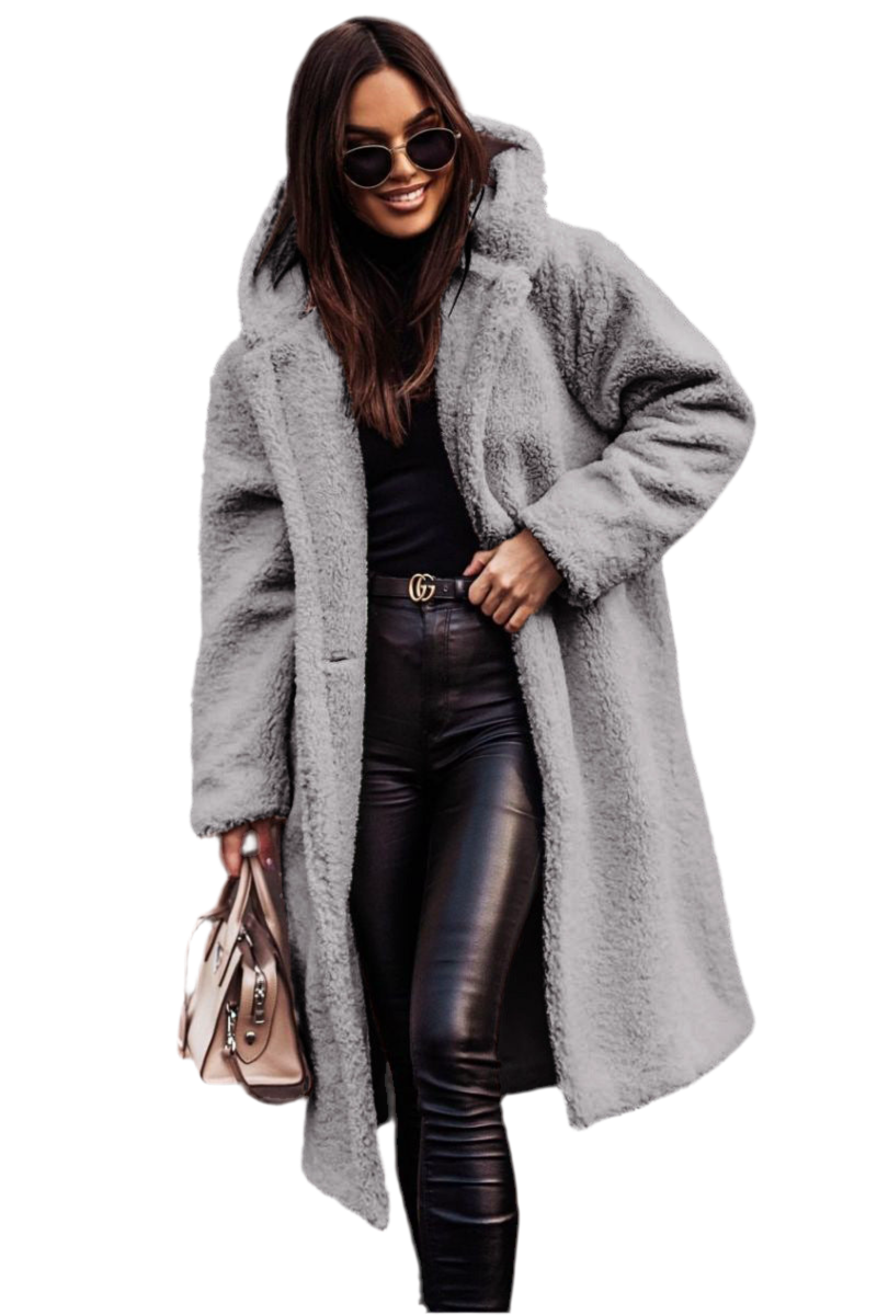 Women's Plush Teddy Coat - Autumn Winter Long Jacket