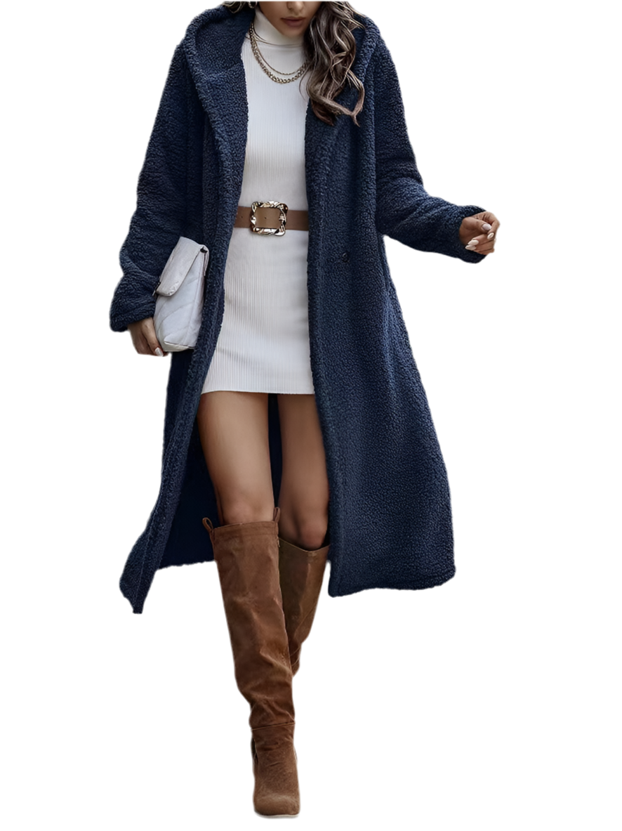 Women's Plush Teddy Coat - Autumn Winter Long Jacket