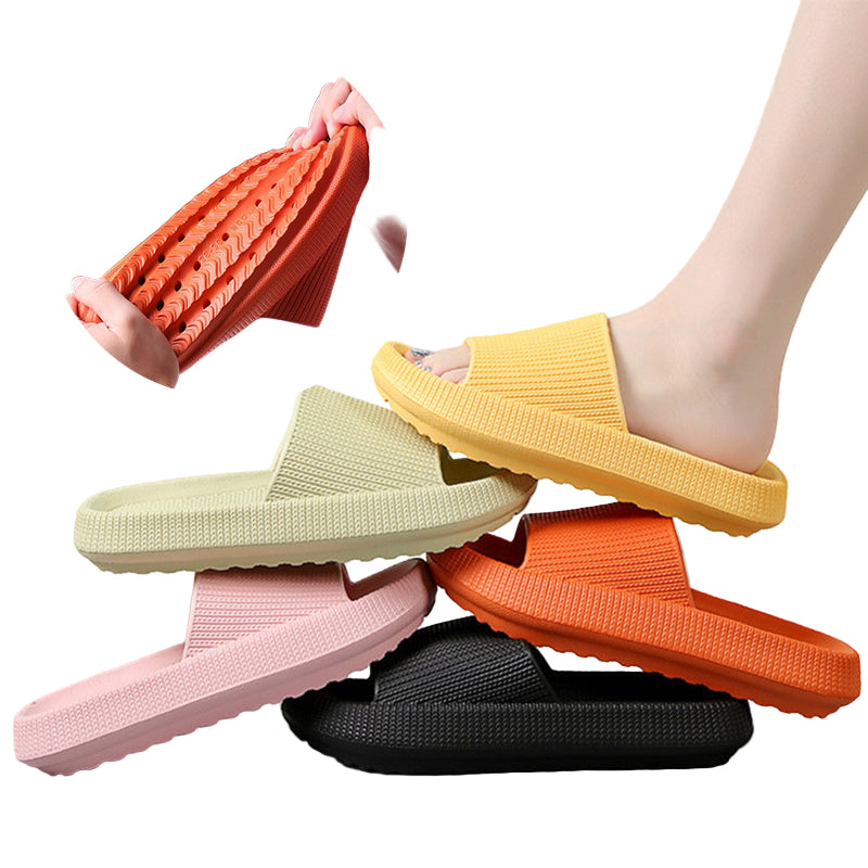 Soft Home Couple Slippers - Comfortable Indoor House Shoes for Men & Women