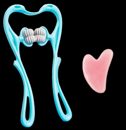 Manual Six-Wheel Neck Massager - 360° Rolling Massage Tool for Pain Relief