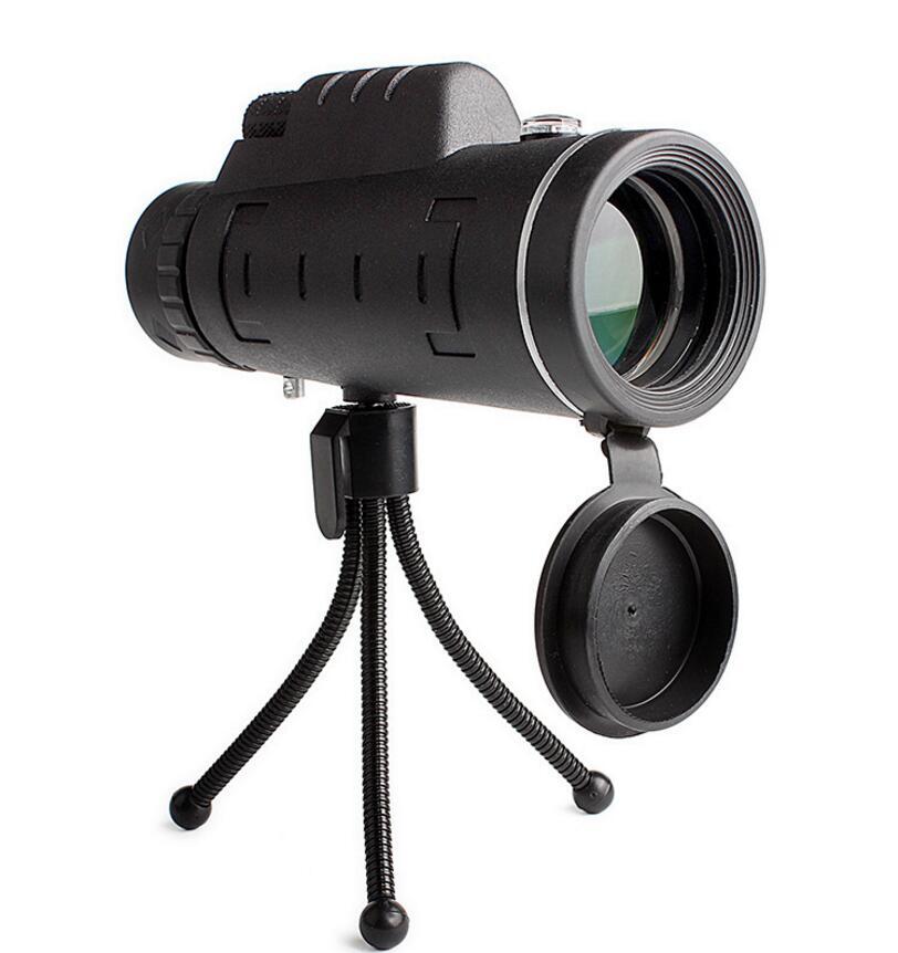 Monocular Telescope with Phone Clip & Tripod - Zoom Scope with Compass