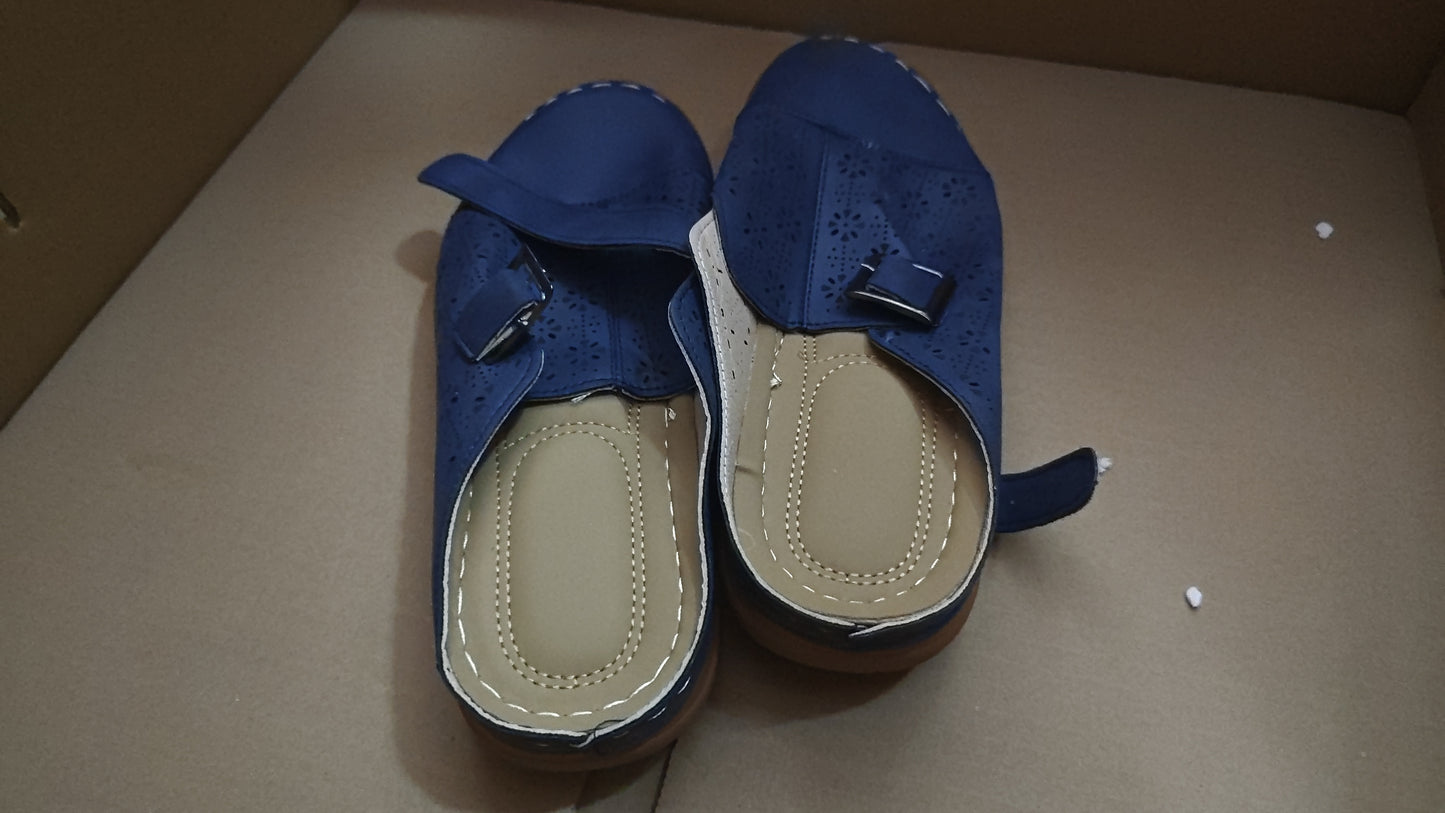 Women's Hollow Buckle Platform Sandals - Comfortable Casual Slippers