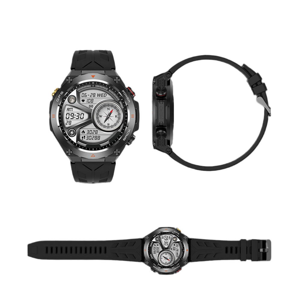 SENBONO GPS Smart Watch 1.45 Inch HD Screen GPS Altimeter Compass