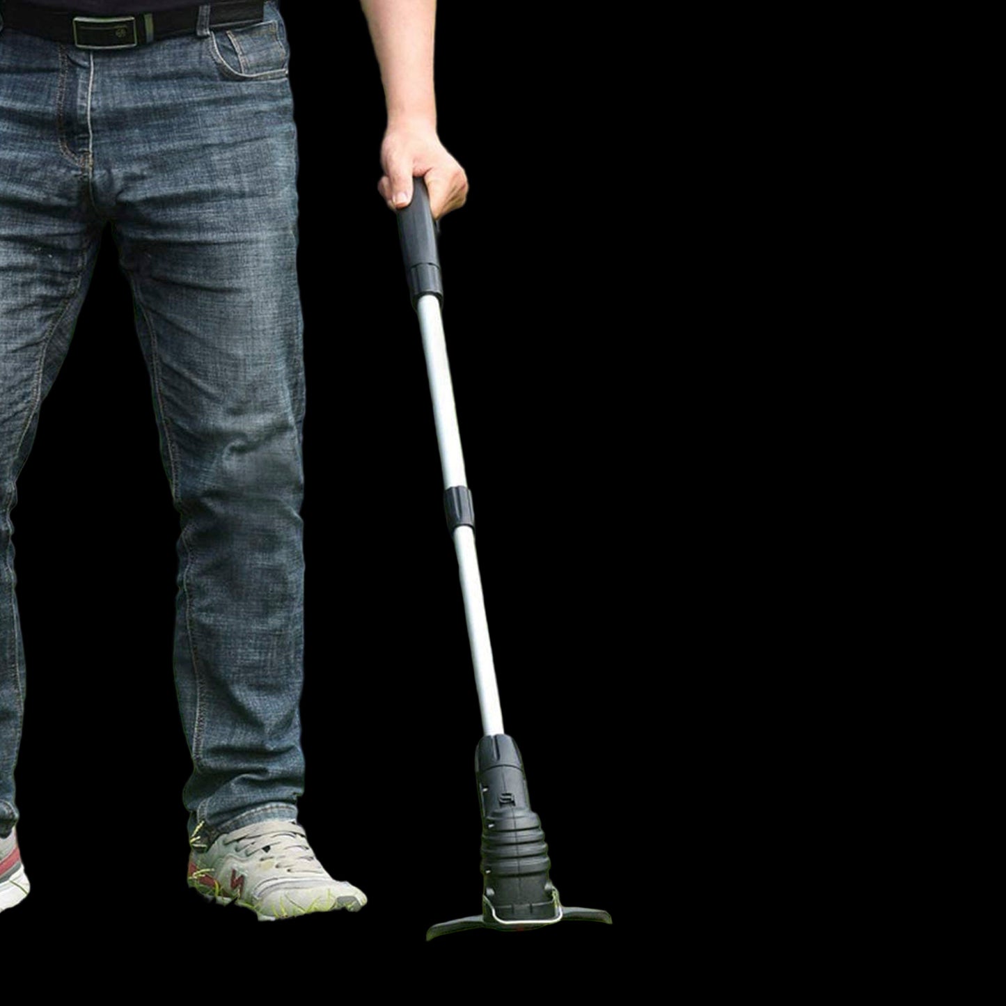 1Pc Electric Cordless Grass Trimmer Rechargeable Extendable With 5 Blades 1 Battery