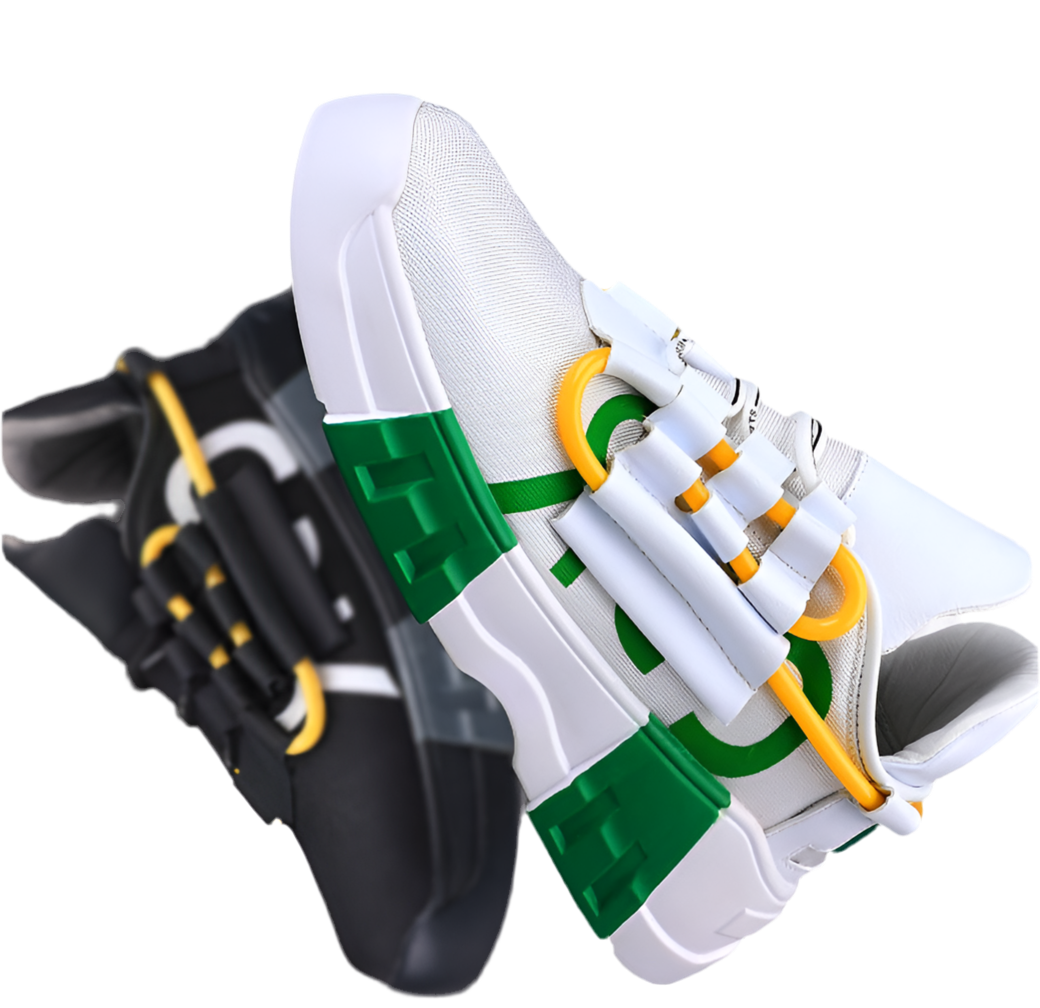 Platform Sneakers - Breathable Front Strap Athletic Shoes