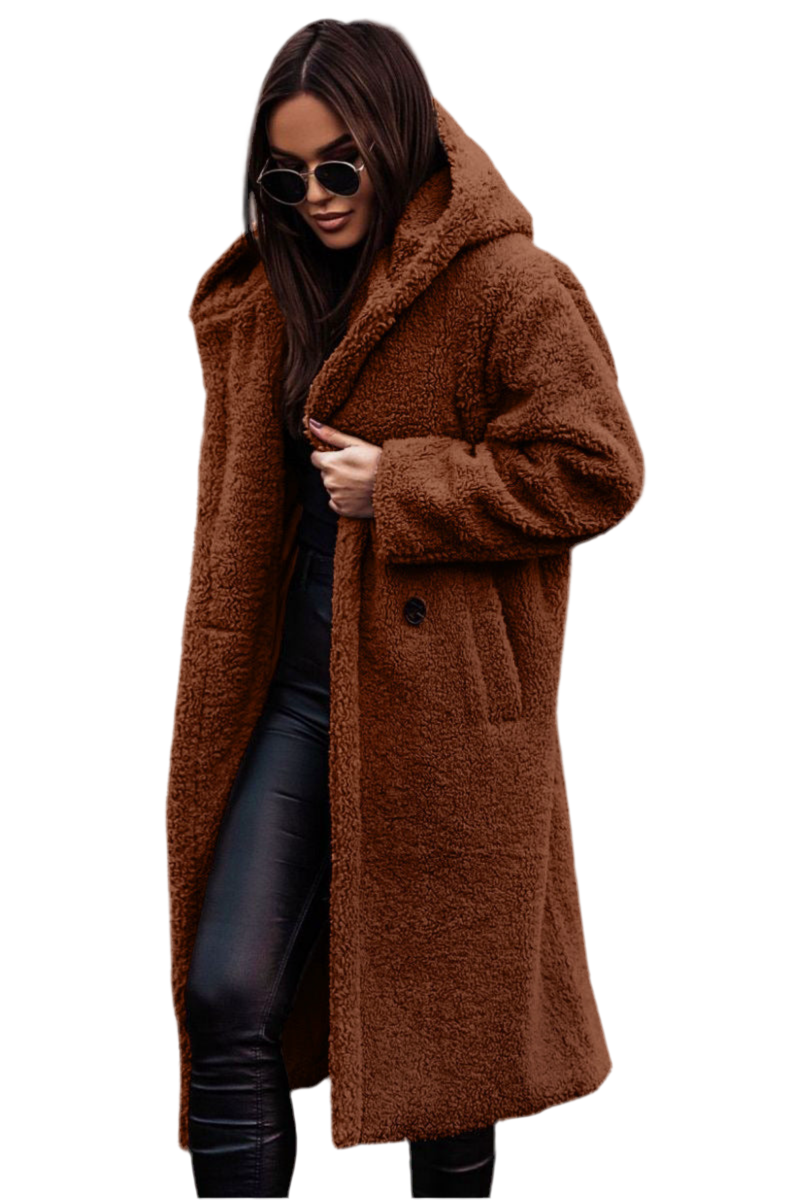 Women's Plush Teddy Coat - Autumn Winter Long Jacket