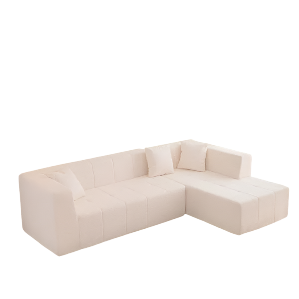 Modular L-Shaped Sectional Sofa with Chaise