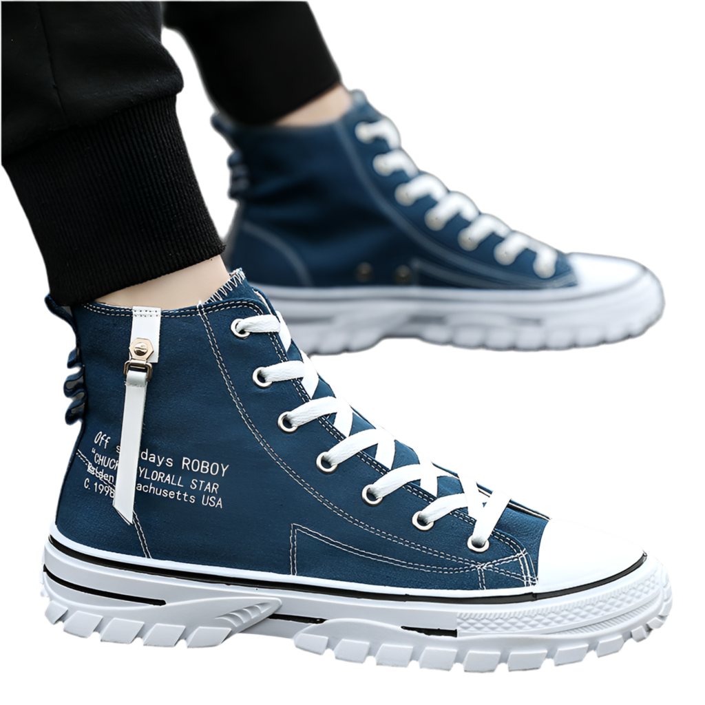 Canvas Shoes, Breathable Thick Sole, Board Shoes, Gaobang Casual Shoes