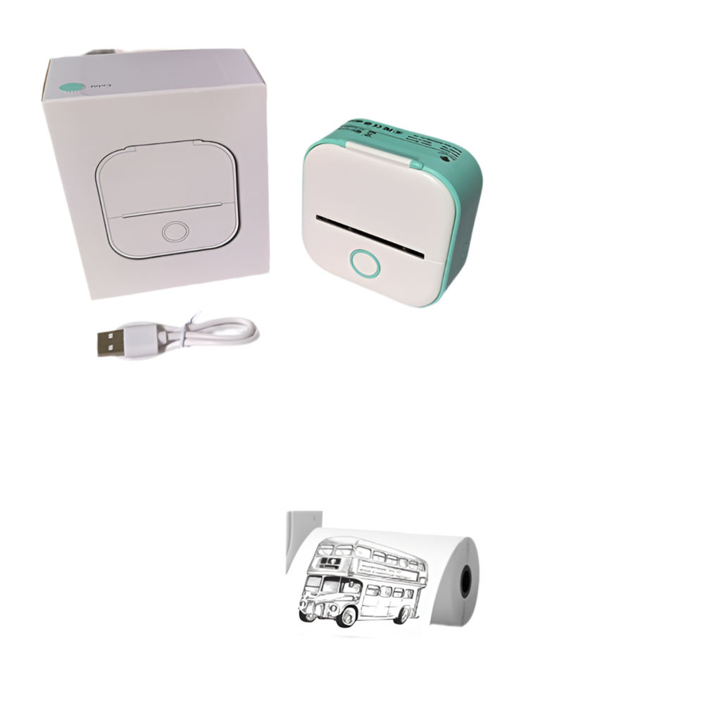 Mini Thermal Label Printer - Bluetooth Portable Photo & Price Tag Printer