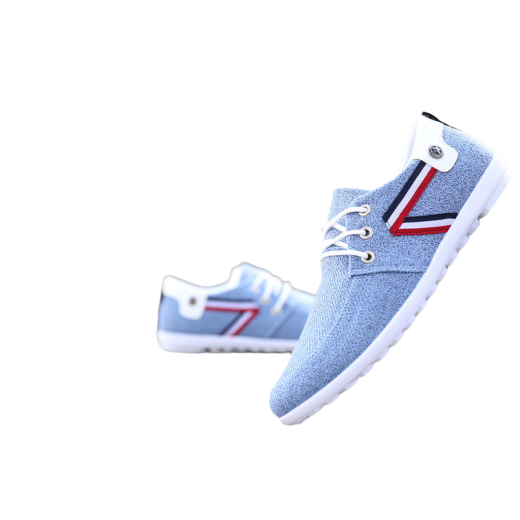 Men's Canvas Sneakers - Casual Athletic Shoes with Comfort Sole - Sports Footwear