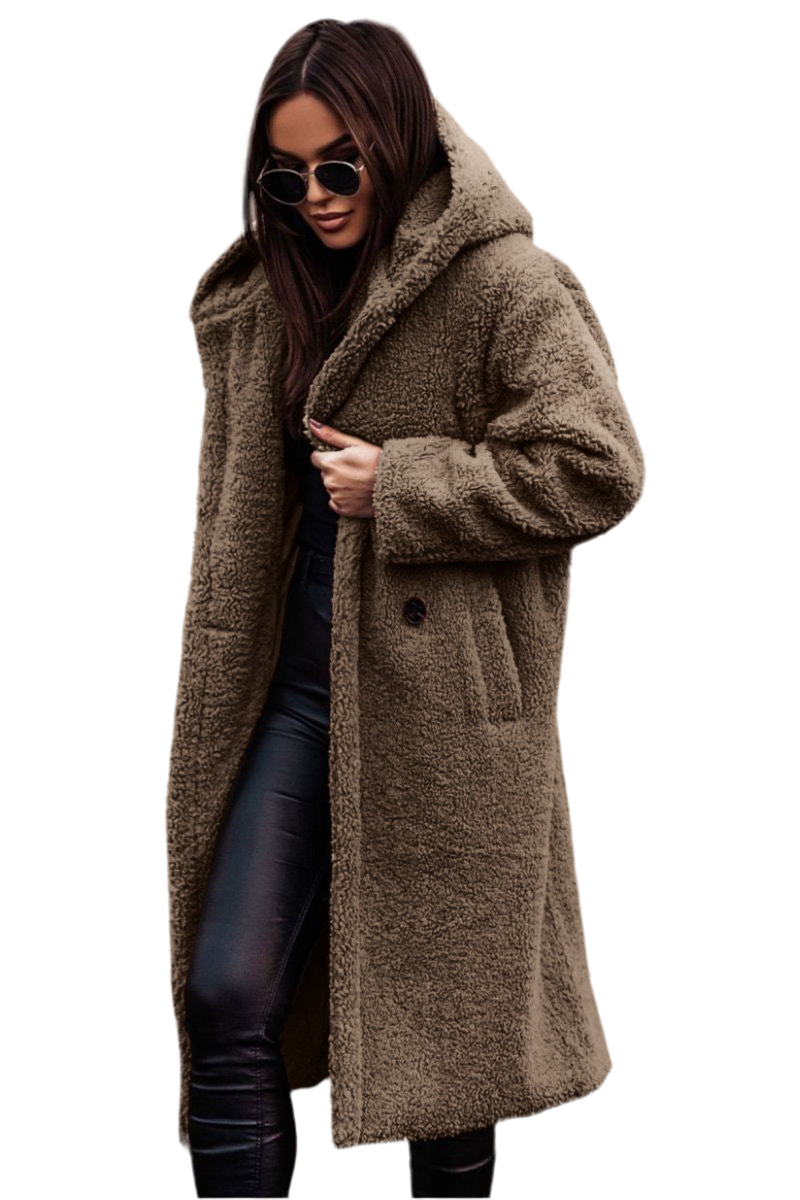Women's Plush Teddy Coat - Autumn Winter Long Jacket