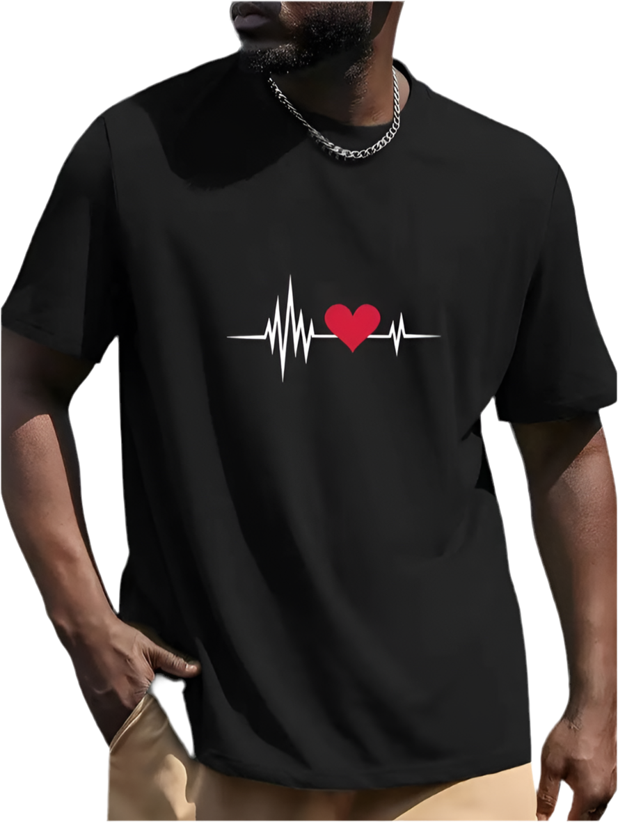 Love Valentine's Day Couple T-Shirt - Matching Short Sleeve Tee