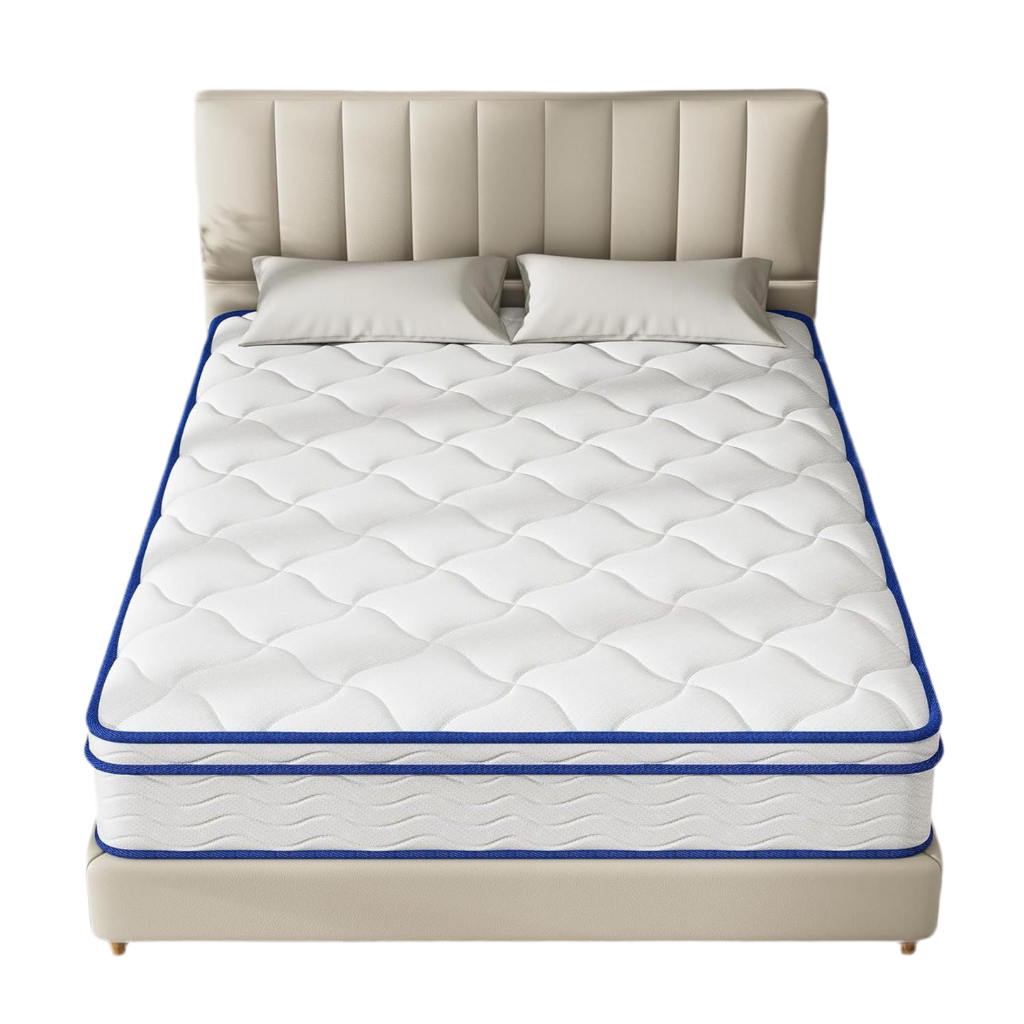 Single Bed Hybrid Mattress - Medium Firm Memory Foam & Spring, CertiPUR-US Certified